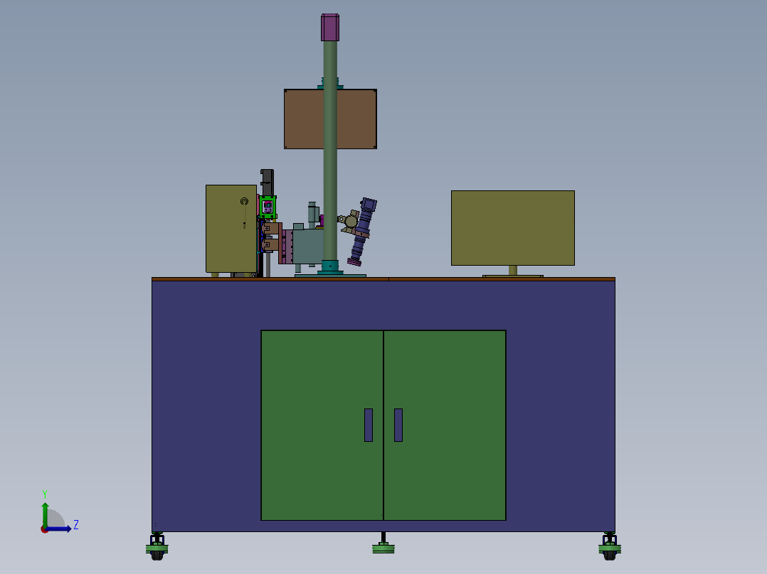 玻璃检测机sw17可编辑左视图