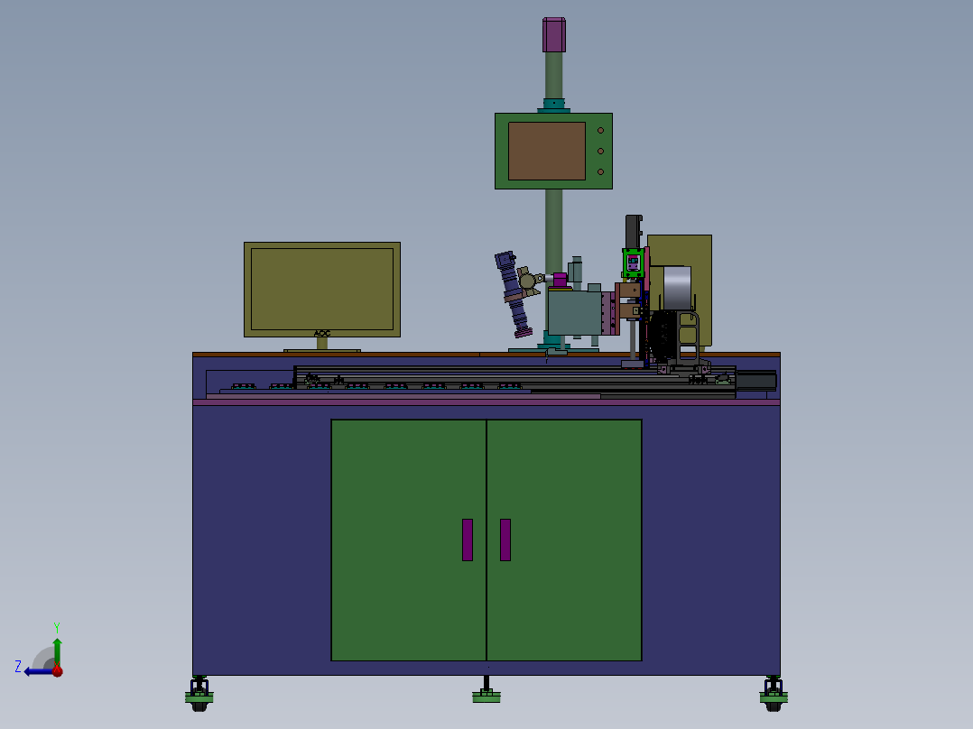 玻璃检测机sw17可编辑右视图