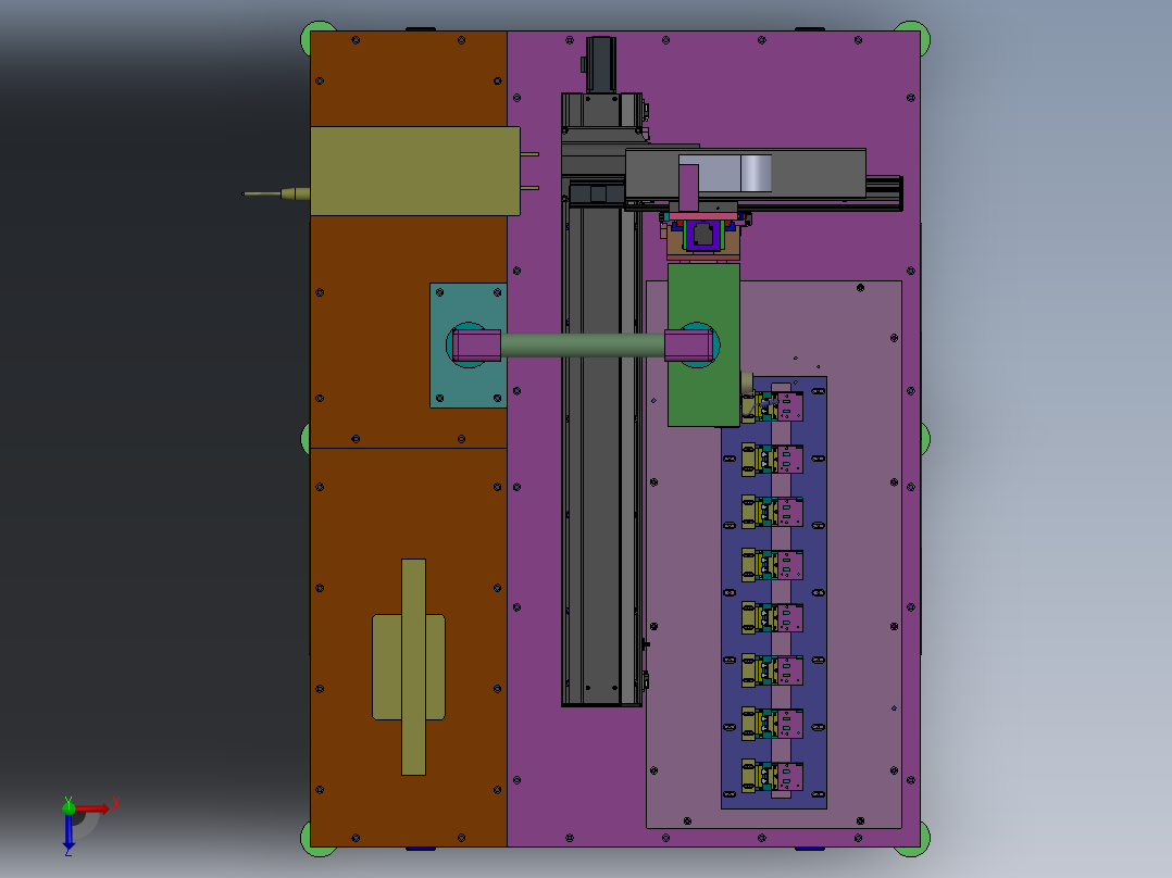玻璃检测机sw17可编辑俯视图