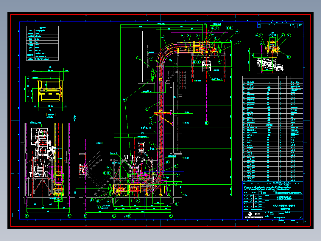 61种输送机装配图皮带线cad图纸带式输送机图纸板链输送机图纸3D
