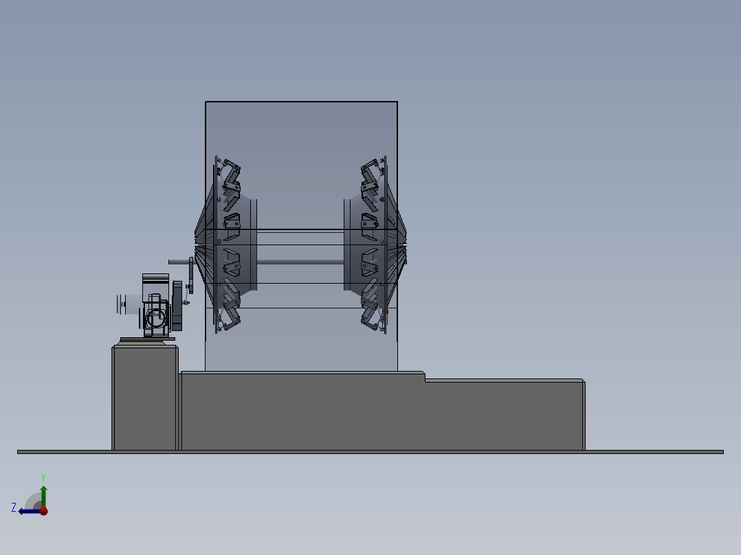 强制通风风机右视图
