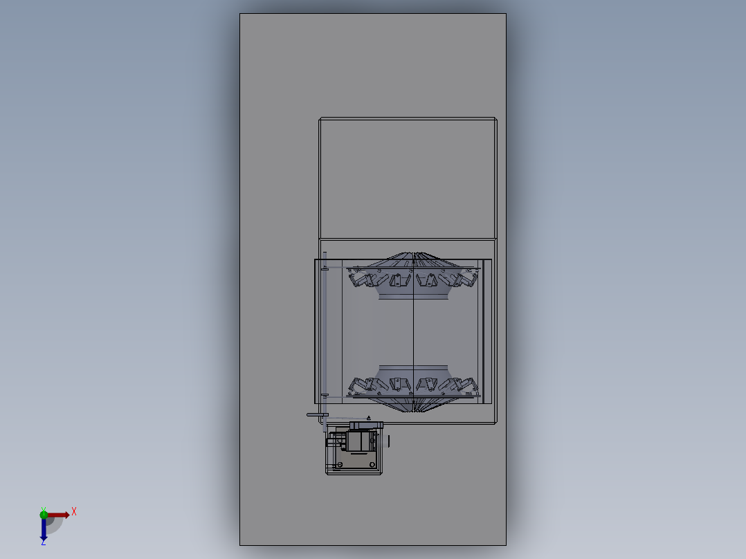 强制通风风机俯视图