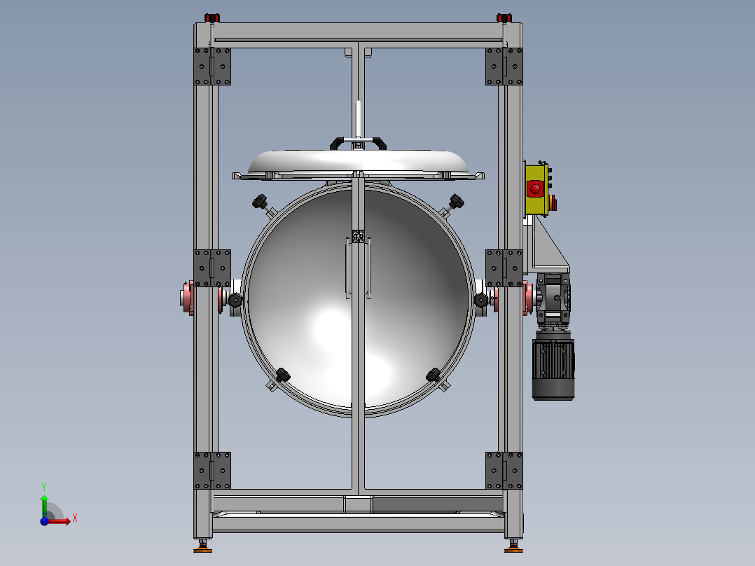 盐水滚揉机前视图