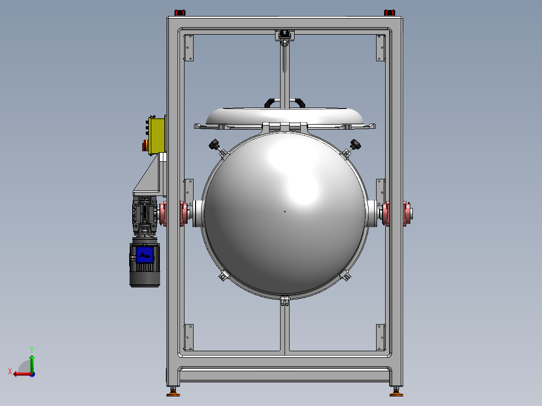 盐水滚揉机后视图