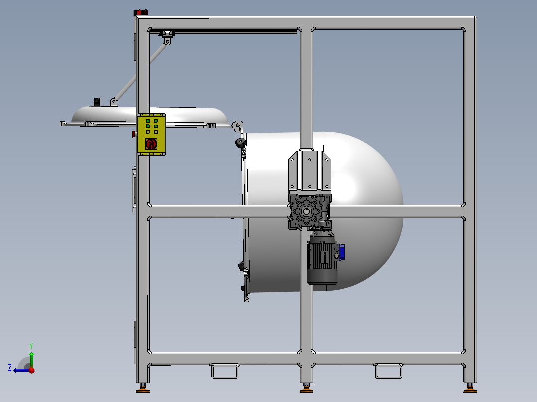 盐水滚揉机右视图
