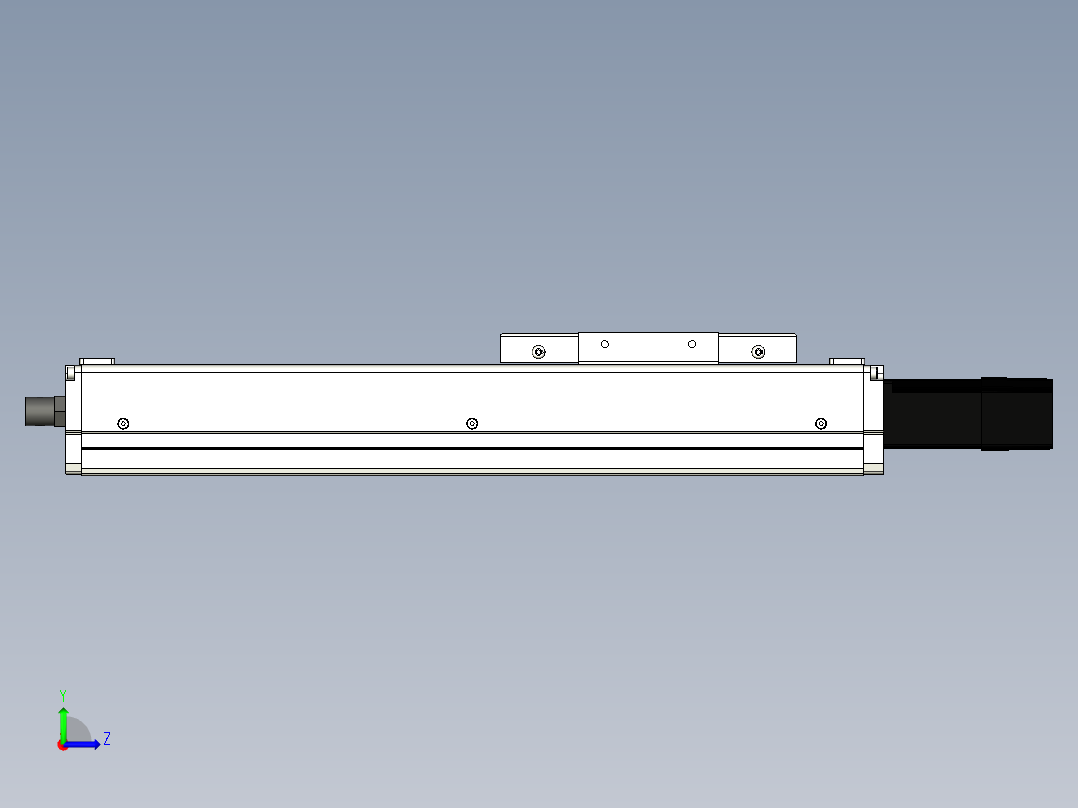Toyo东佑达直线模组-ECH12-200-BC-100W左视图