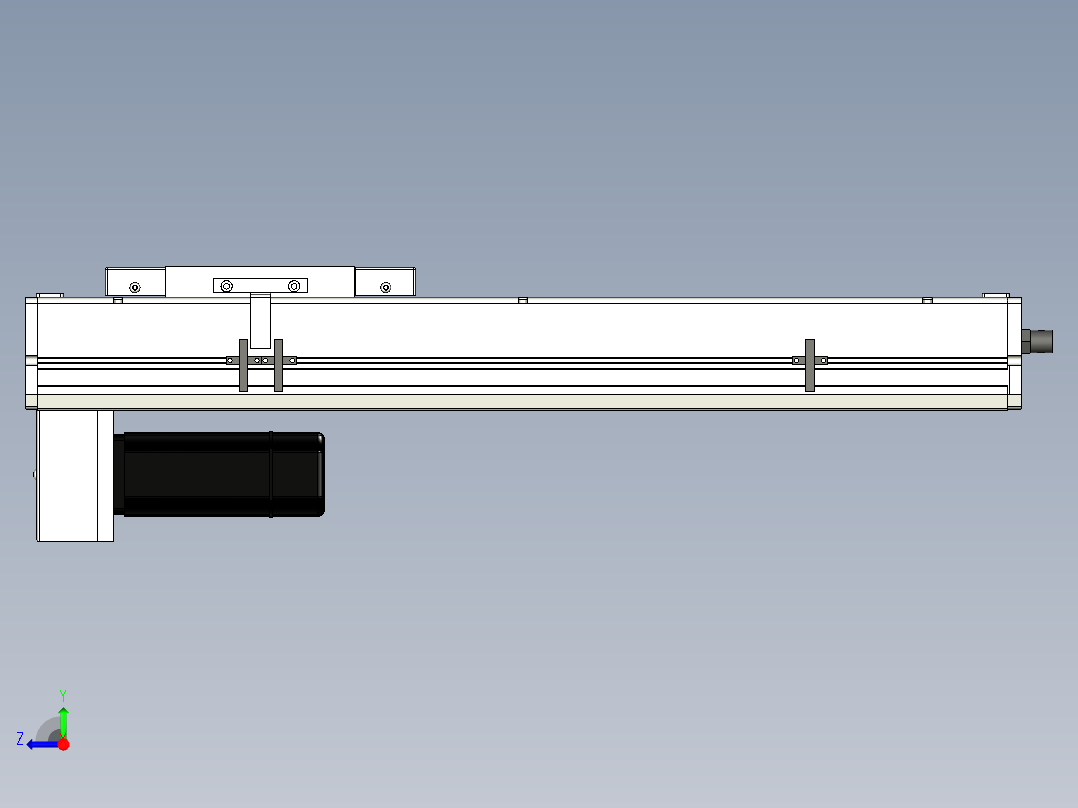 Toyo东佑达直线模组-ECH17-400-BM-400W+煞車右视图
