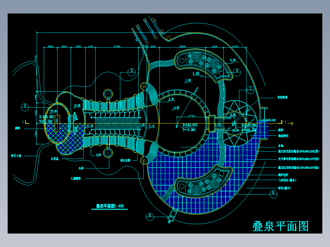 90种喷泉跌水水景CAD 设计施工图 DWG图纸文件素材
