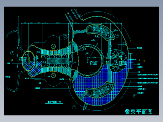 90种喷泉跌水水景CAD 设计施工图 DWG图纸文件素材