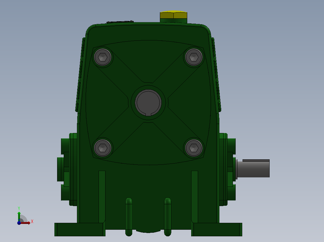 WPA蜗轮蜗杆齿轮箱3D数模图纸 STP IGS格式