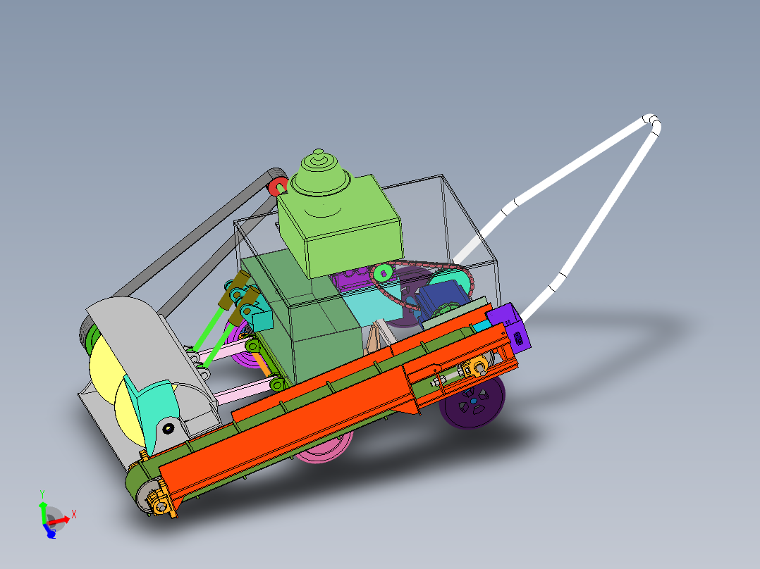 小型路面扫雪机的设计（小型除雪机含三维SW+CAD图纸+说明书）