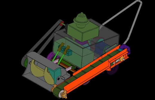 小型路面扫雪机的设计（小型除雪机含三维SW+CAD图纸+说明书）缩略图