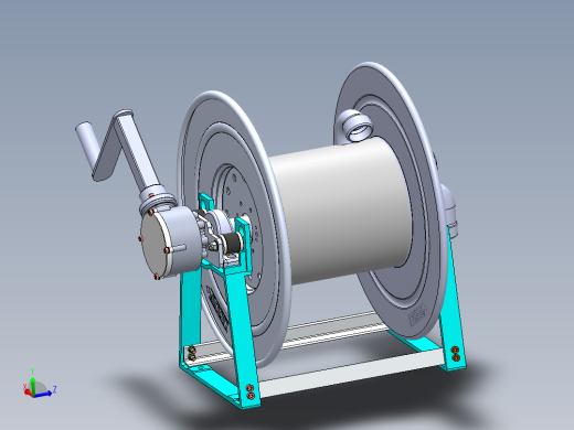 软管卷盘组件机构设计