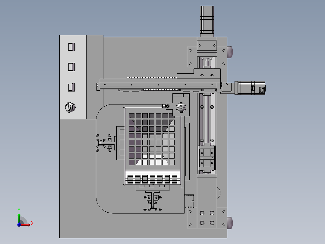 半自动打磨机前视图