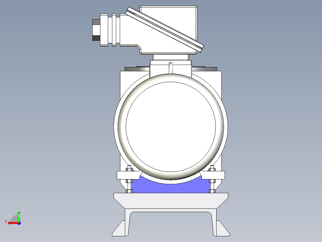 螺杆泵模型后视图