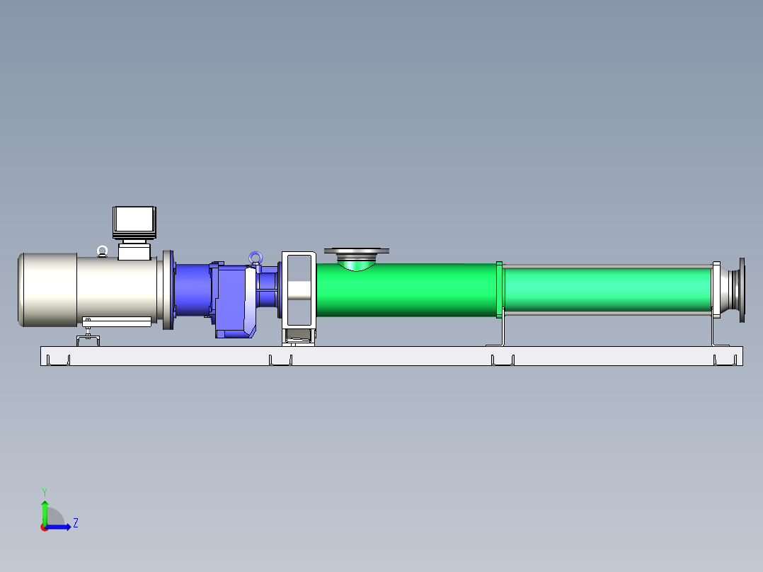螺杆泵模型左视图