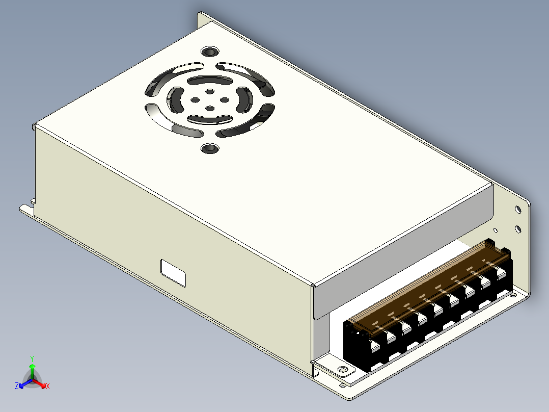电源正等轴测图