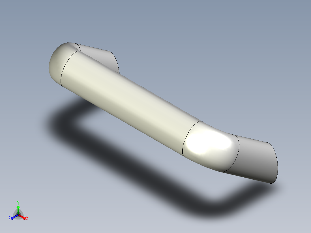 取手(鋁合金)MH-3D多系列多零件图纸模型主视图