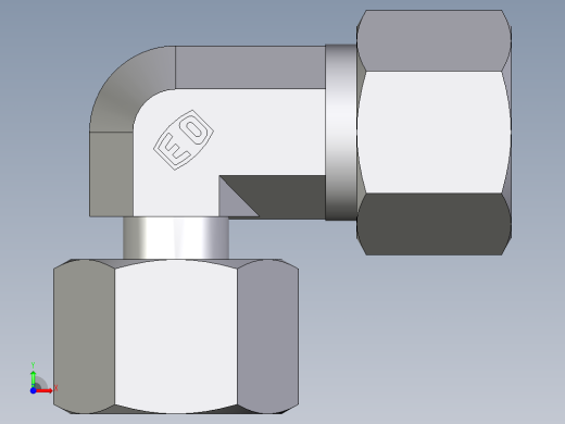 卡套式工业通用硬管接头EO_Standpipe_elbow_EVW12S71前视缩略图