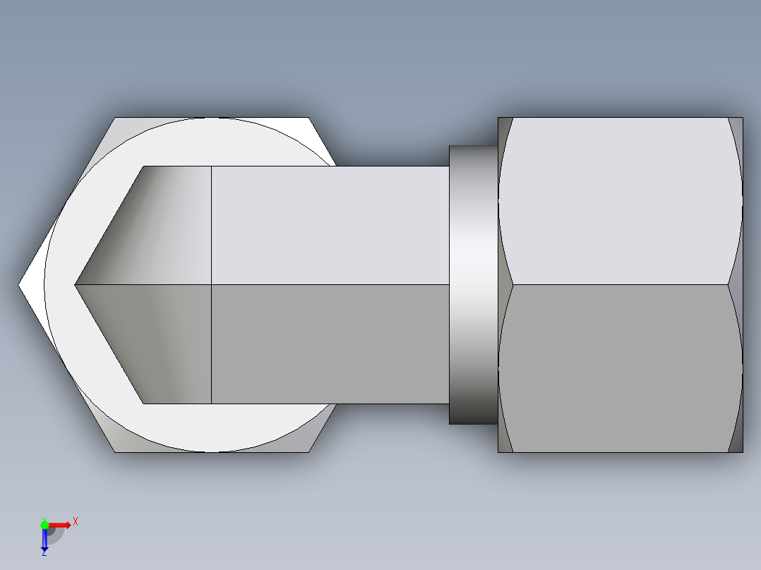 卡套式工业通用硬管接头EO_Standpipe_elbow_EVW12S71俯视图