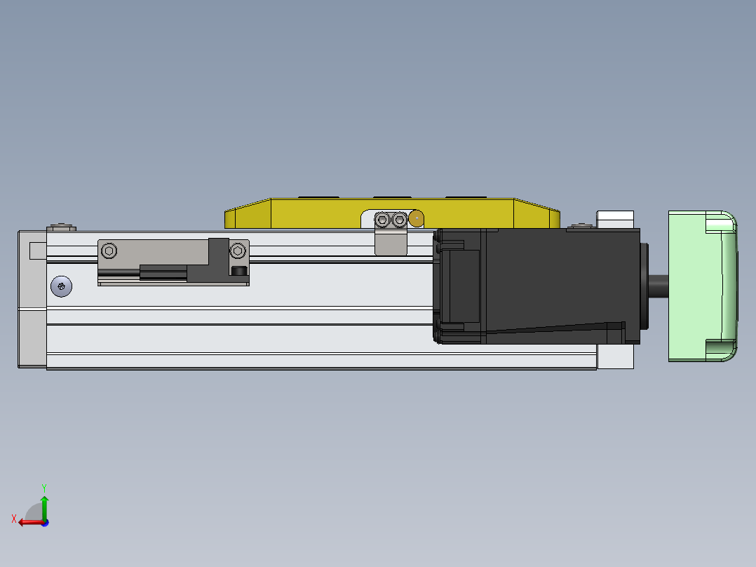 GTH内嵌丝杆全封闭GTH5-BR-100W后视图