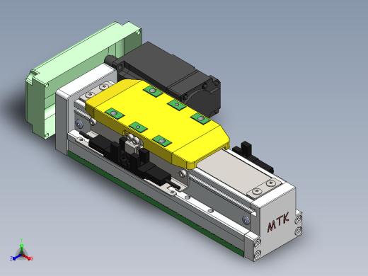 GTH内嵌丝杆全封闭GTH5-BR-100W正等轴测缩略图
