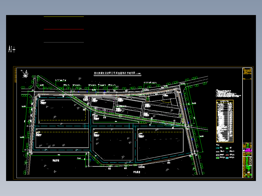 四川成都闵胜总图建筑工程CAD