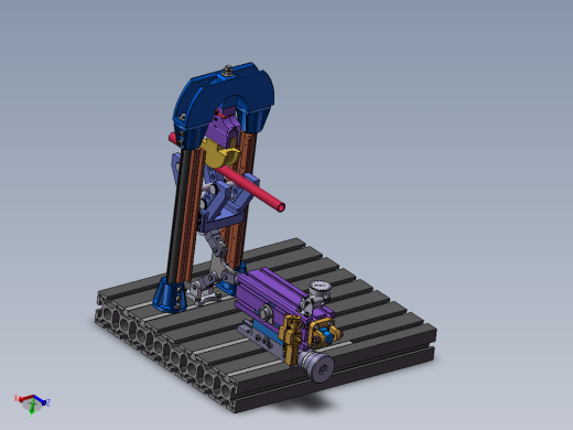 小型液压圆管冷弯成形机成型及退料机构设计 (论文+三维图+二维图)