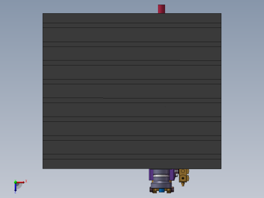小型液压圆管冷弯成形机成型及退料机构设计 (论文+三维图+二维图)俯视缩略图