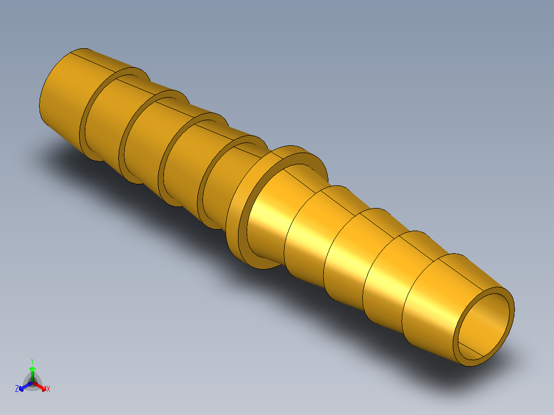 倒齿式工业管接头Hose Mender 122HBL-5主视图