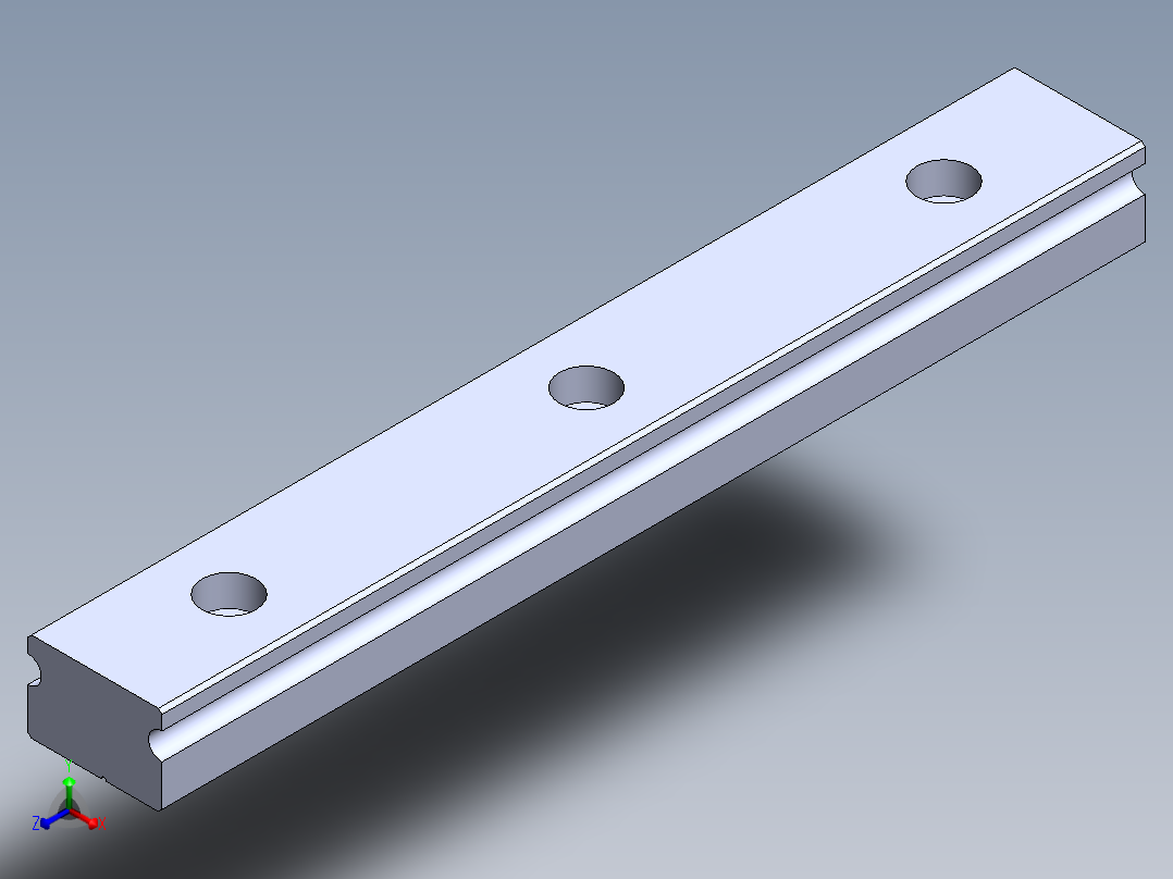 上银直线滑轨-MGN15C正等轴测图