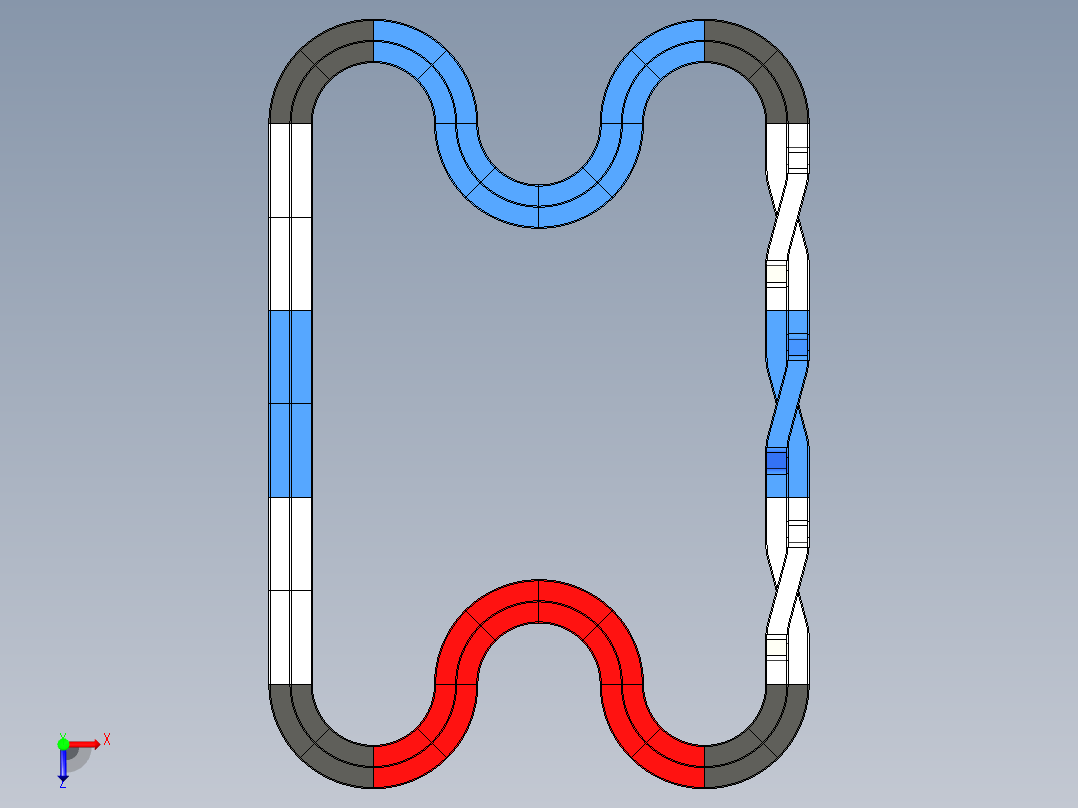 四驱车跑道4俯视图