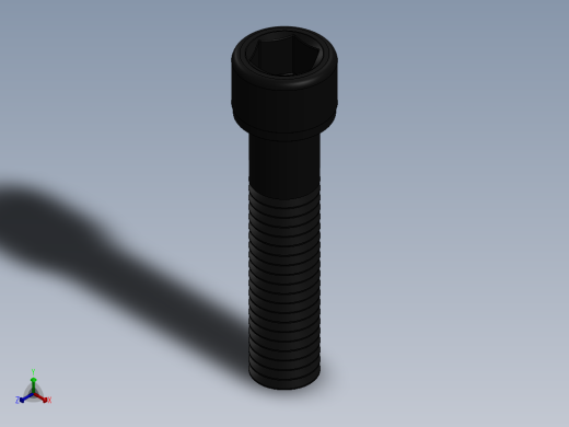 紧固件-0.4375 Socked Head正等轴测缩略图