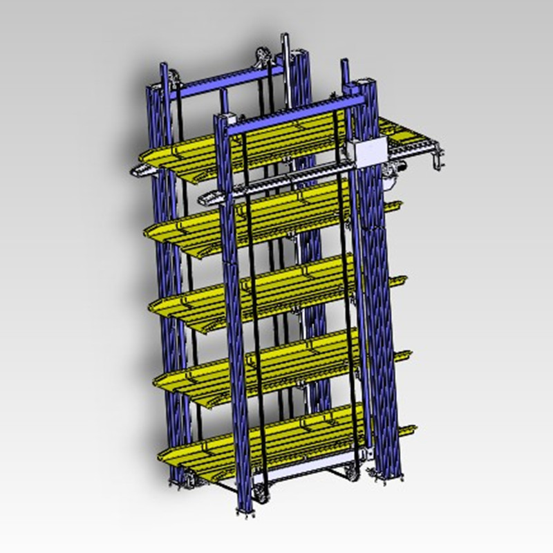 五层沉箱式立体车库3D图纸 非标机械三维设计 3D素材