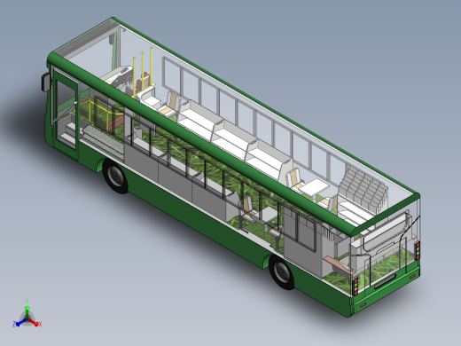 Mobile Library图书馆公共汽车正等轴测缩略图