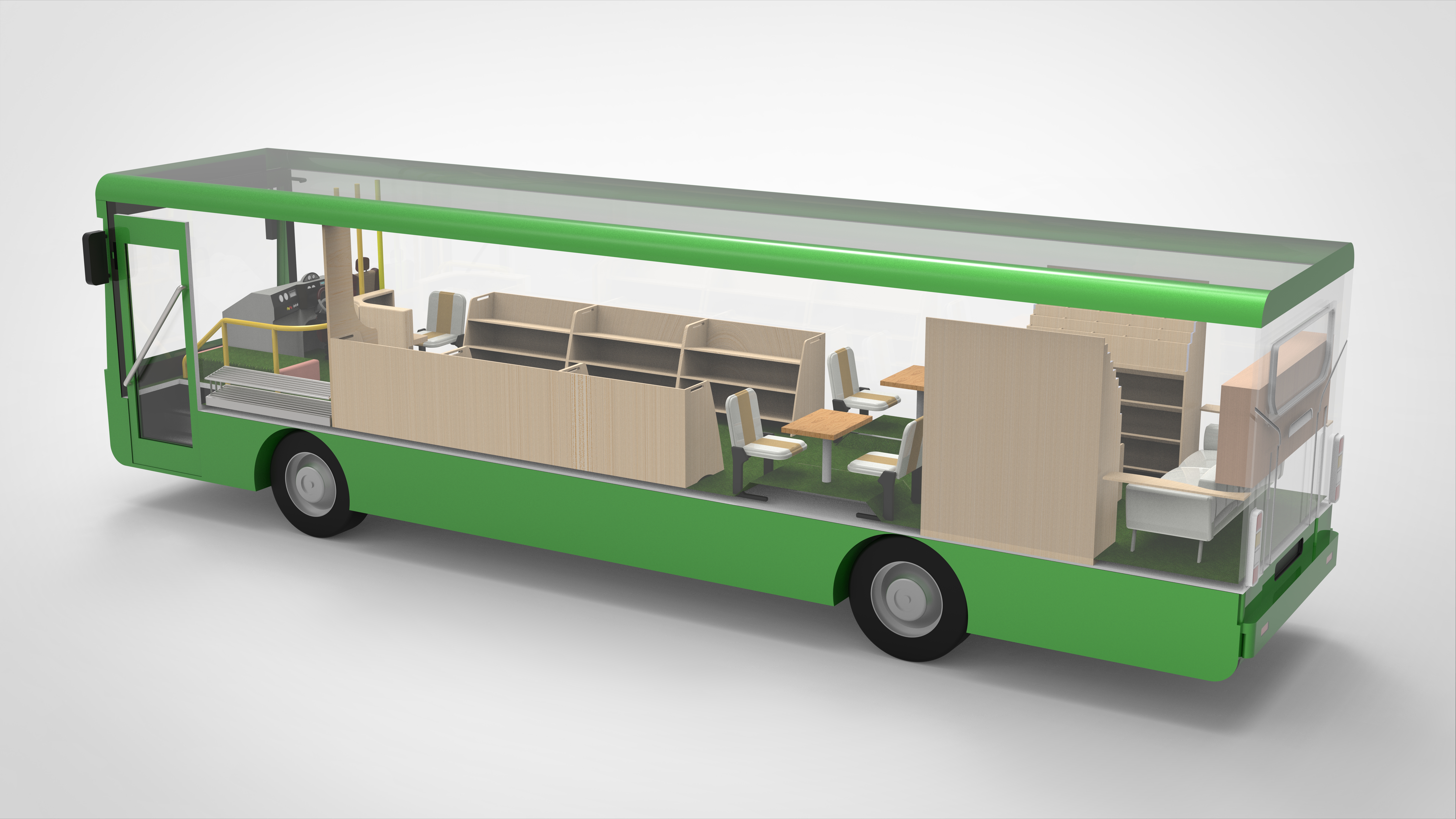 Mobile Library图书馆公共汽车