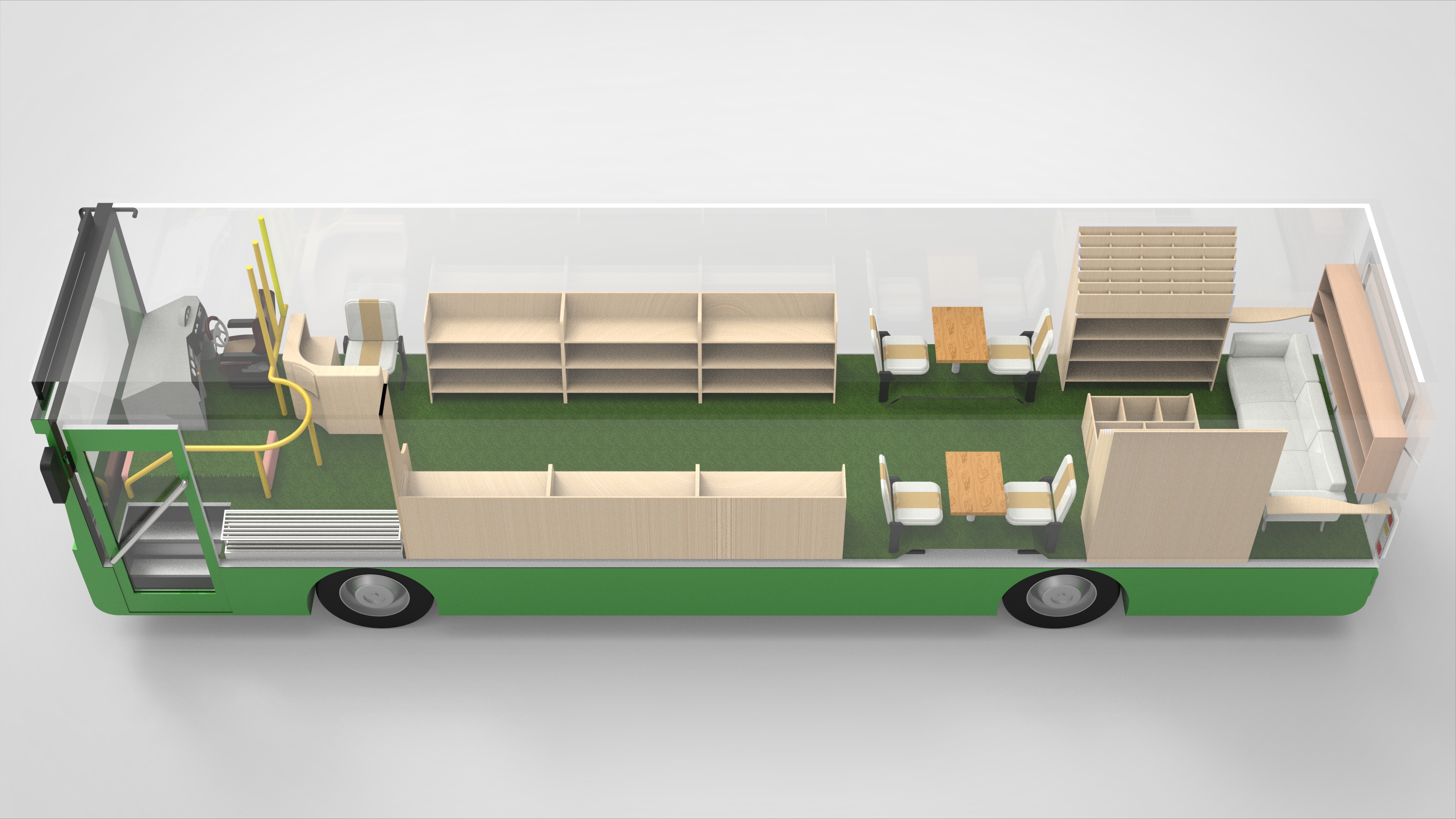Mobile Library图书馆公共汽车