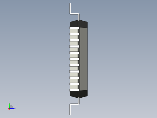元器件3D封装QFP44_FPT-44P-M11154左视缩略图