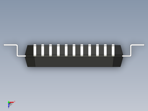 元器件3D封装QFP44_FPT-44P-M11154俯视缩略图