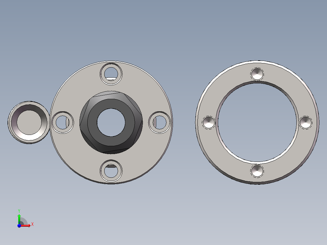 主轴，无动力主轴，400Ｗ伺服主轴前视图