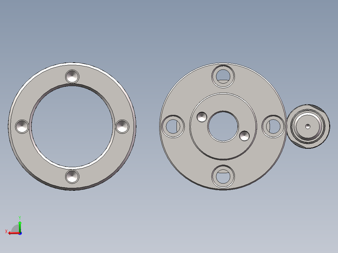 主轴，无动力主轴，400Ｗ伺服主轴后视图