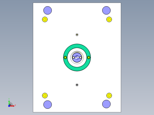 方形电器盒注塑模具前视缩略图