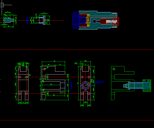 竞技气手枪（竞技气手狗）加工图纸（精品全套CAD详细图）缩略图