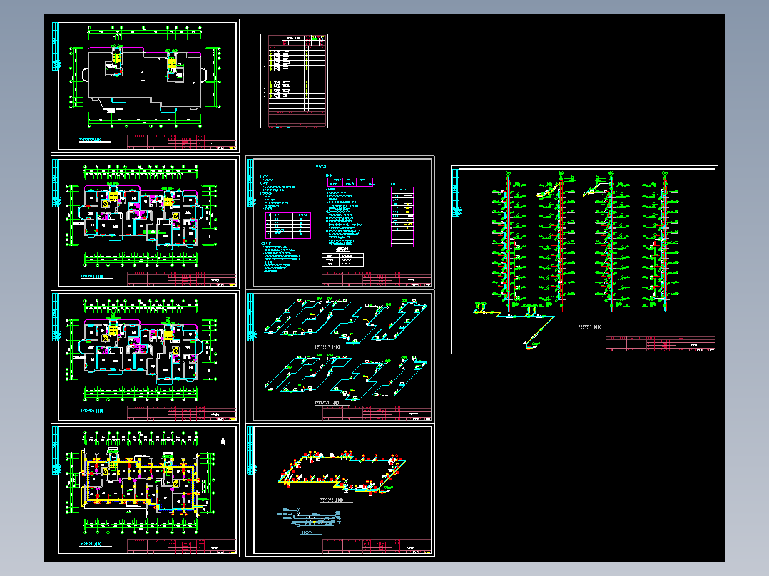 小高层住宅分户采暖图纸