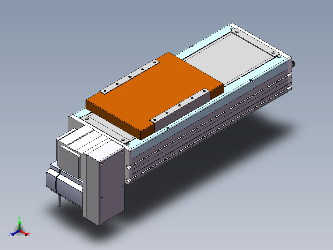 MCB同步带全封闭MCB22-RD-750W正等轴测图