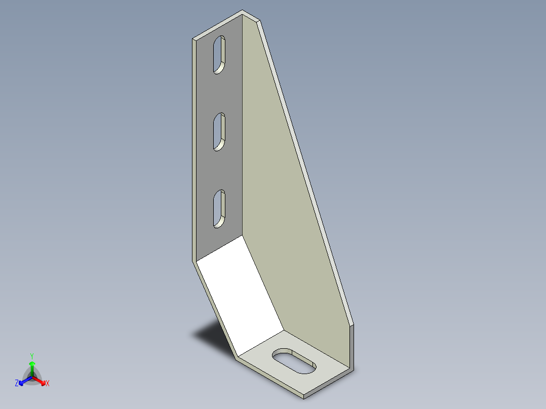 型材-40X200 FOUNDATION BRACKET KJN146848正等轴测图
