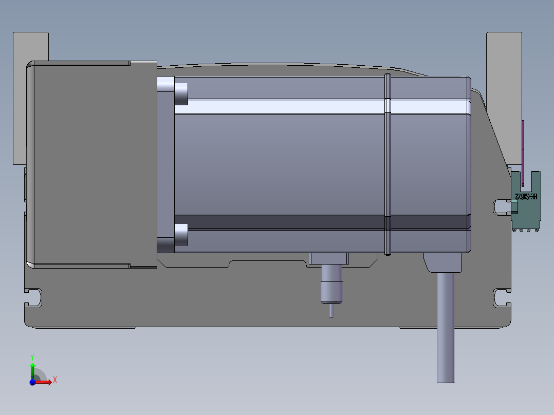 MTB同步带半封闭MTB22M-L-750W前视图