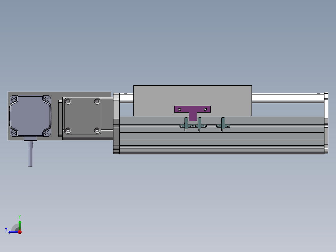 MTB同步带半封闭MTB22M-L-750W右视图