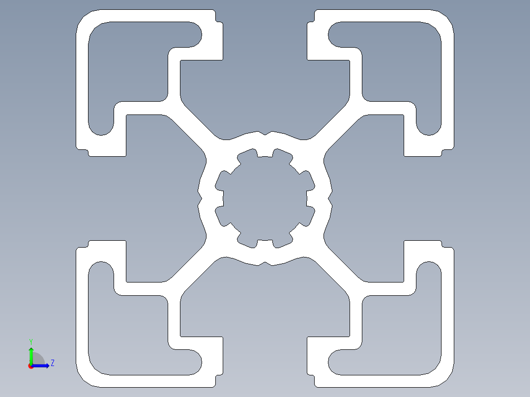 型材-BR 45X45L KJN992425.STEP左视图