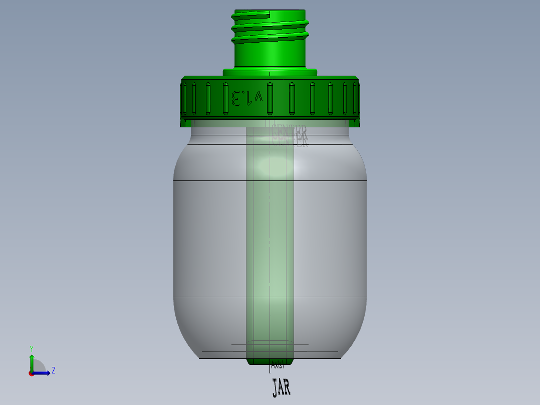 瓶盖、盖子(71)左视图